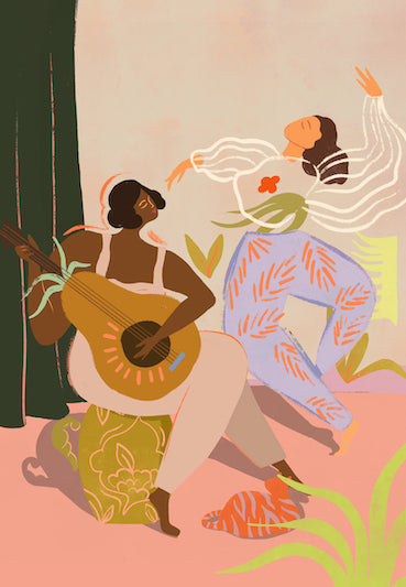 You Bring The Music Art Print-Art Print-Gussy Dup