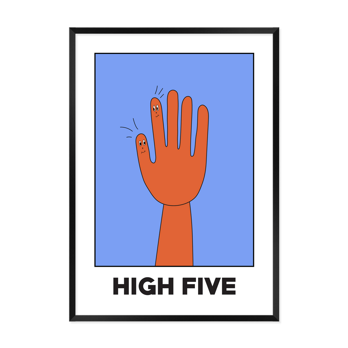 &#39;High Five&#39; Art Print-Art Print-Gussy Dup