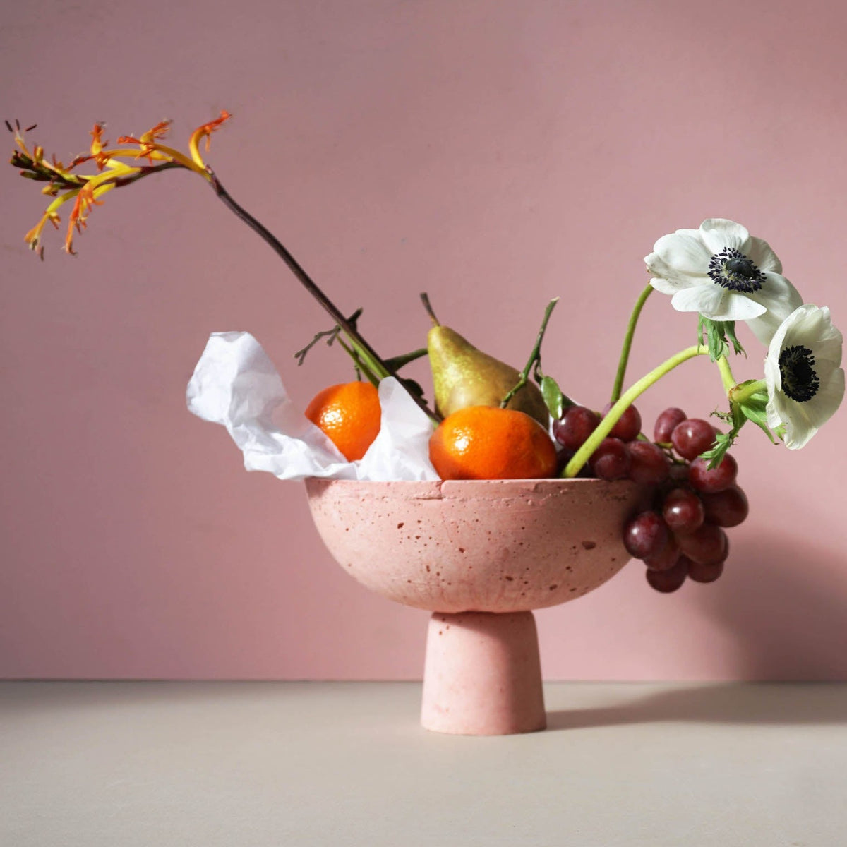 Footed Fruit Bowl