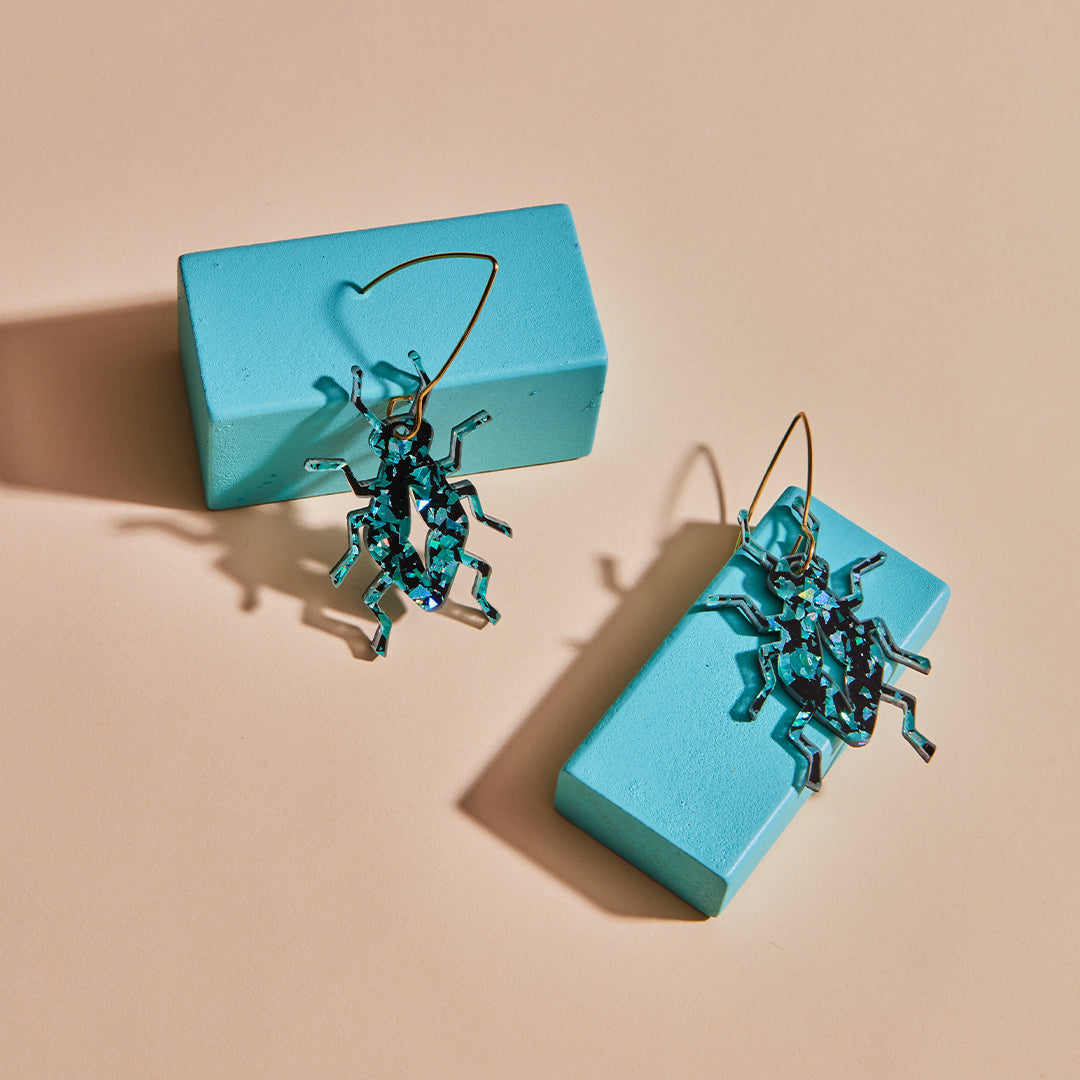 Beetle Earrings