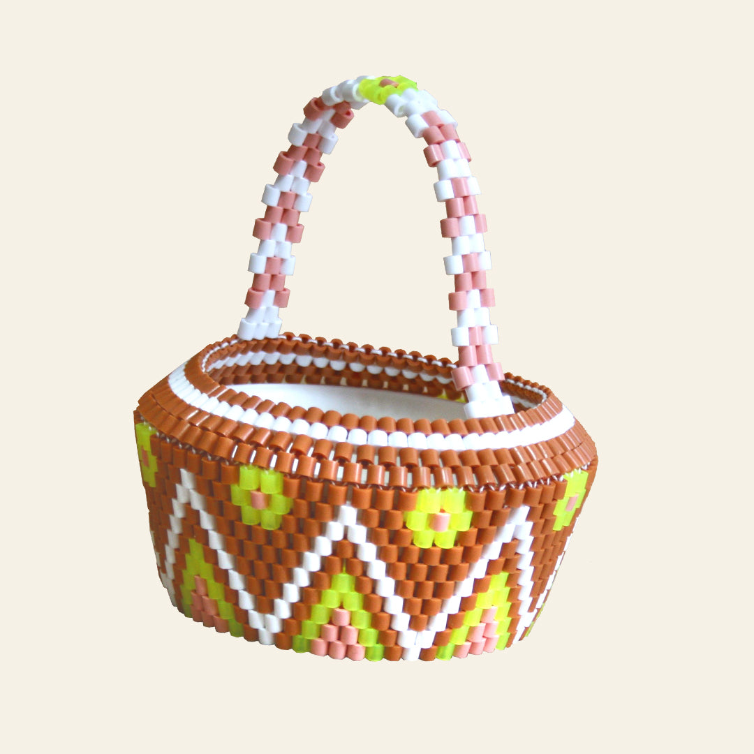 Handmade Swedish Beaded Basket